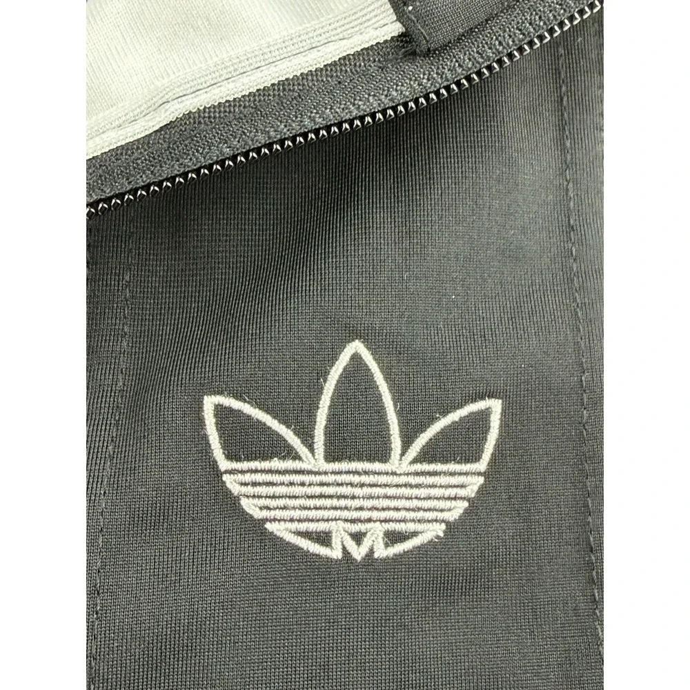 NWT New Adidas Track Jacket Zip Bailer TT ED6252 White/Black Tricot Small READ